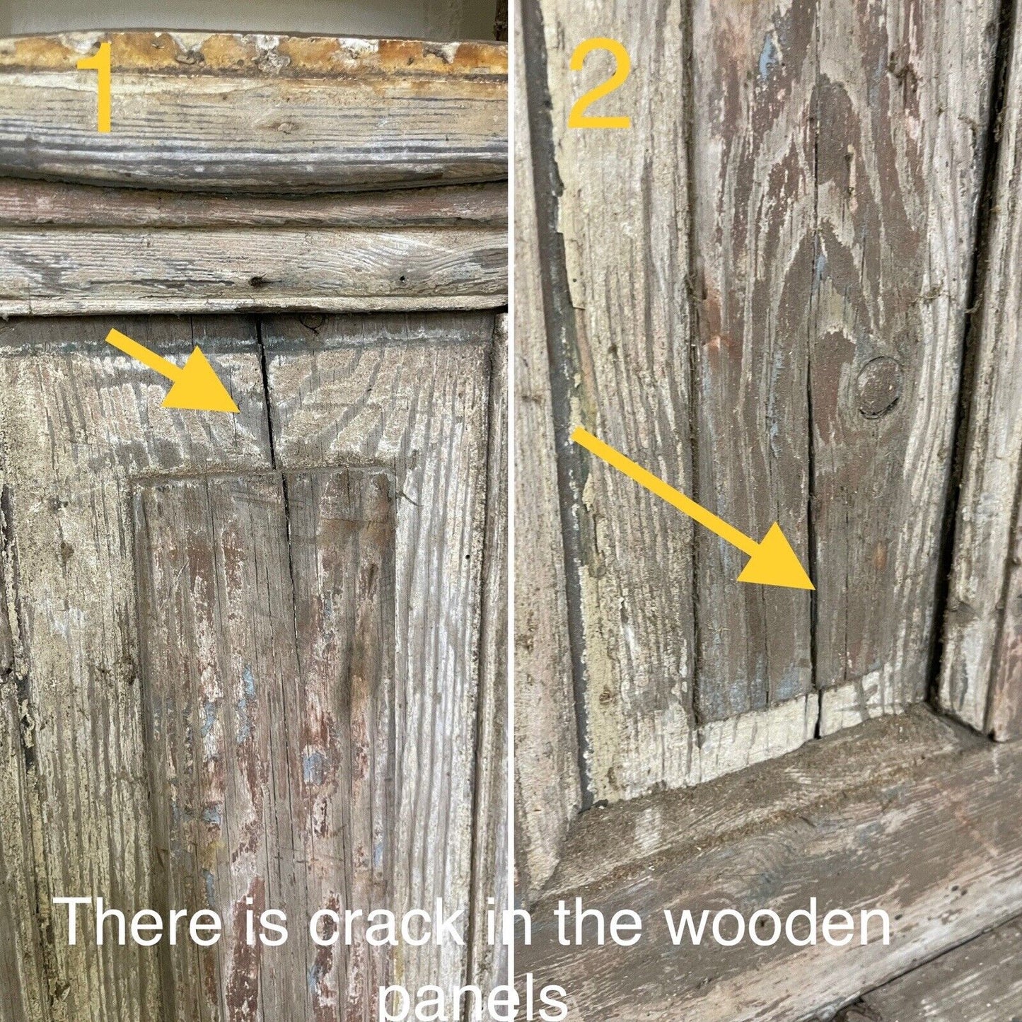 Reclaimed Old Edwardian Victorian Wooden Panel Front Door 2030mm x 800mm