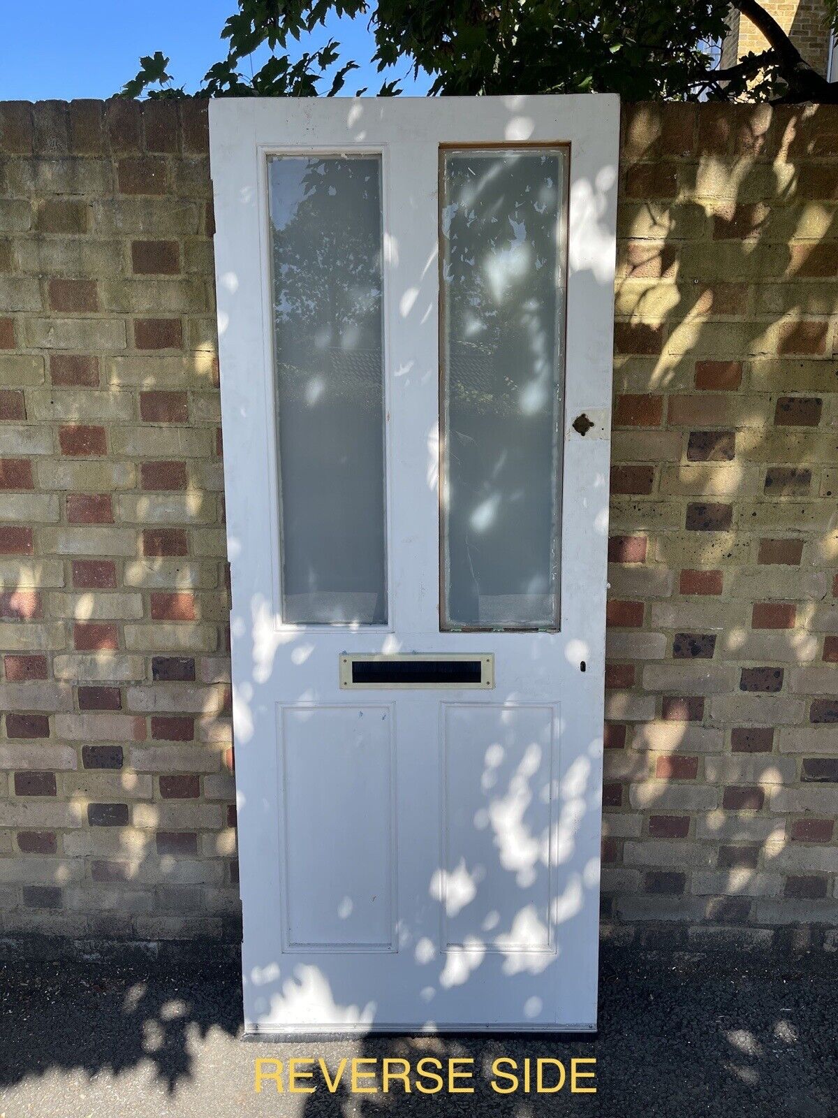 Reclaimed Victorian Wooden Panel External Front Door 2002 or 2030mm x 805mm