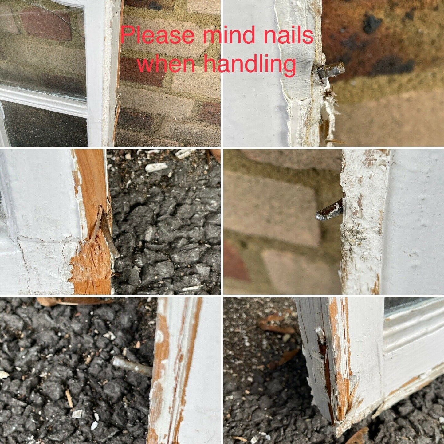 Reclaimed Old Edwardian Arch Sash Wooden Window 555 x 530mm