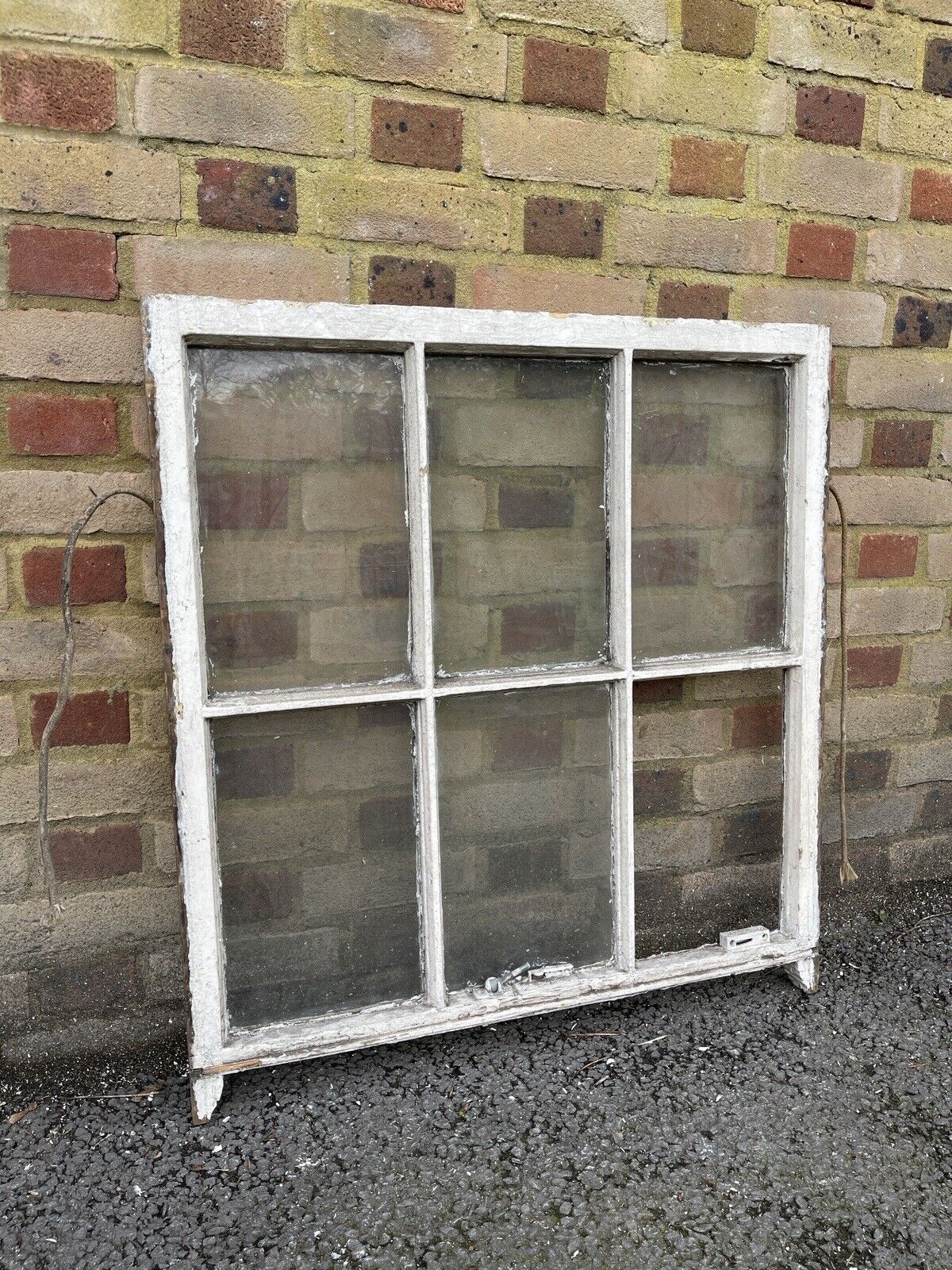 Reclaimed Old Georgian 6 Panel Wooden Window 795 x 855mm