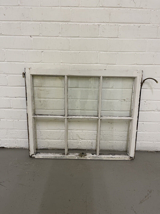 Reclaimed Old Georgian 6 Panel Wooden Window 723 x 595mm