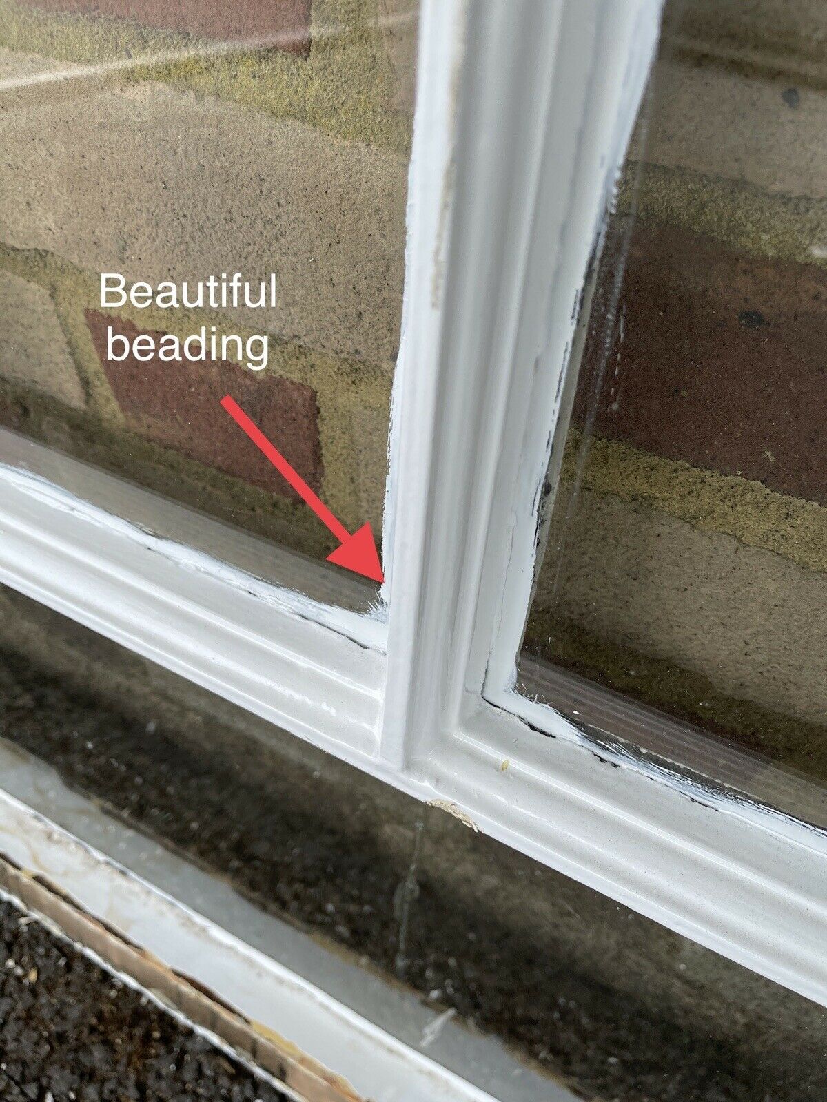 Reclaimed Old Georgian 4 Panel Wooden Sash Window 805 x 705mm
