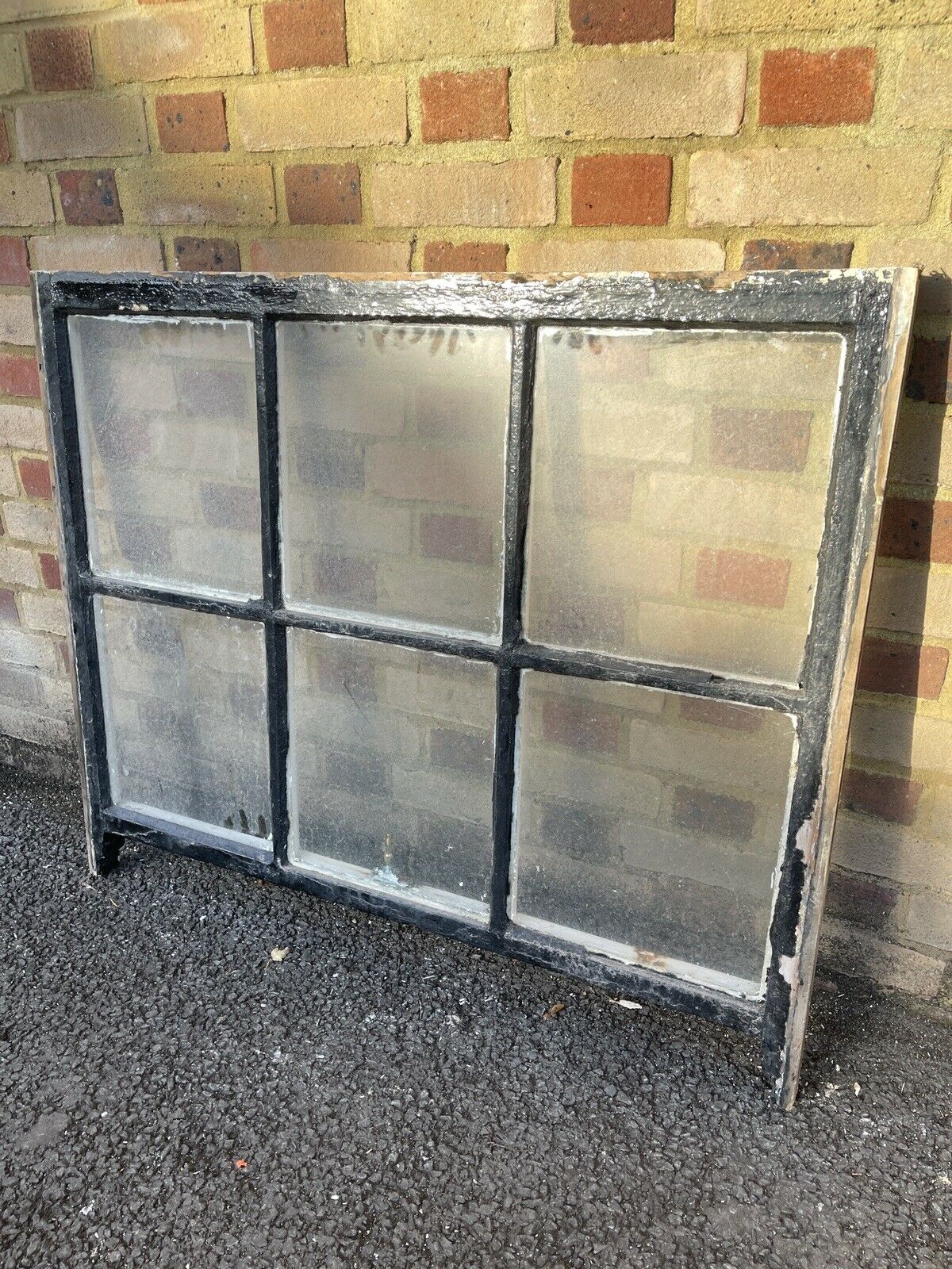 Pair Of Reclaimed Old Georgian Wooden Panel Top Bottom Sash Windows