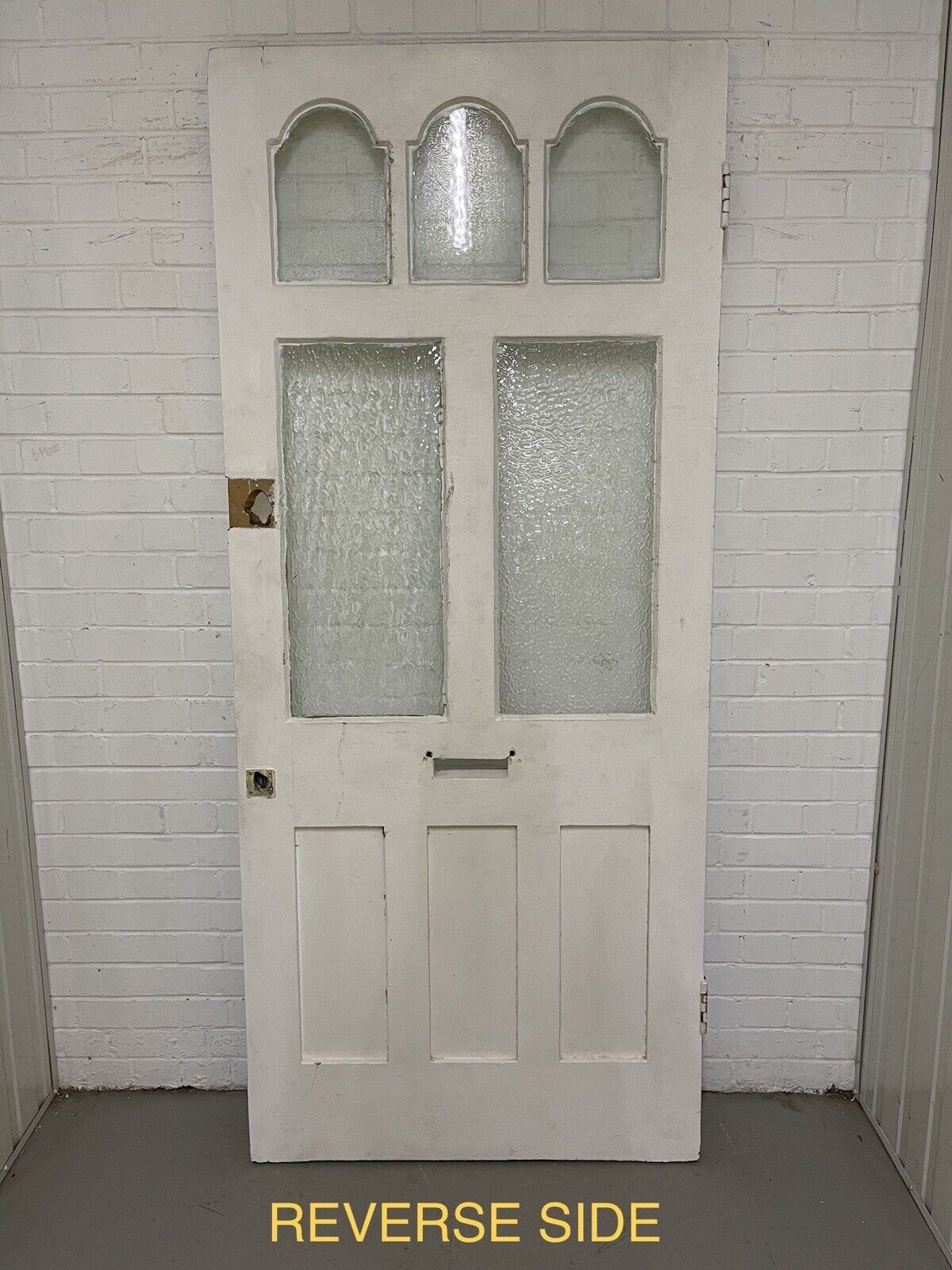 Reclaimed Victorian Edwardian Wooden Panel Front Door 2130 or 2135 x 920mm