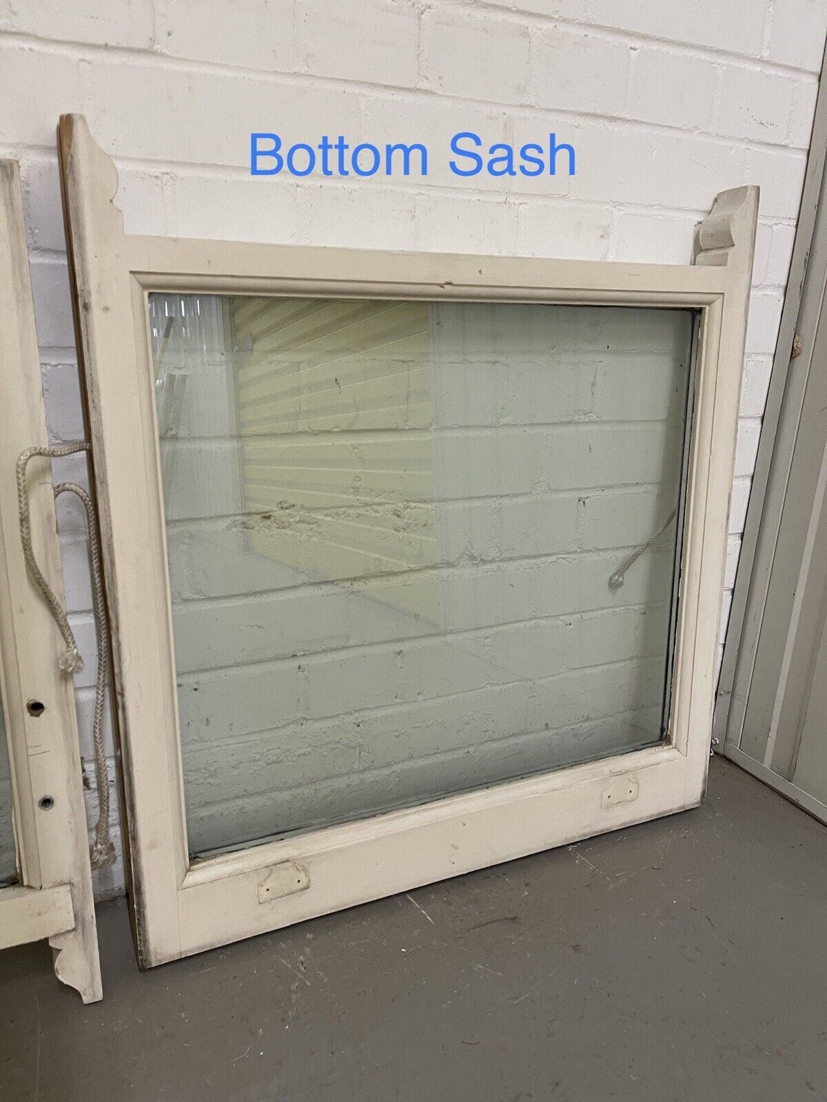 Two Pairs Of Double Glazed Wooden Sash Windows 683x690 680x713 684x690 680x715mm