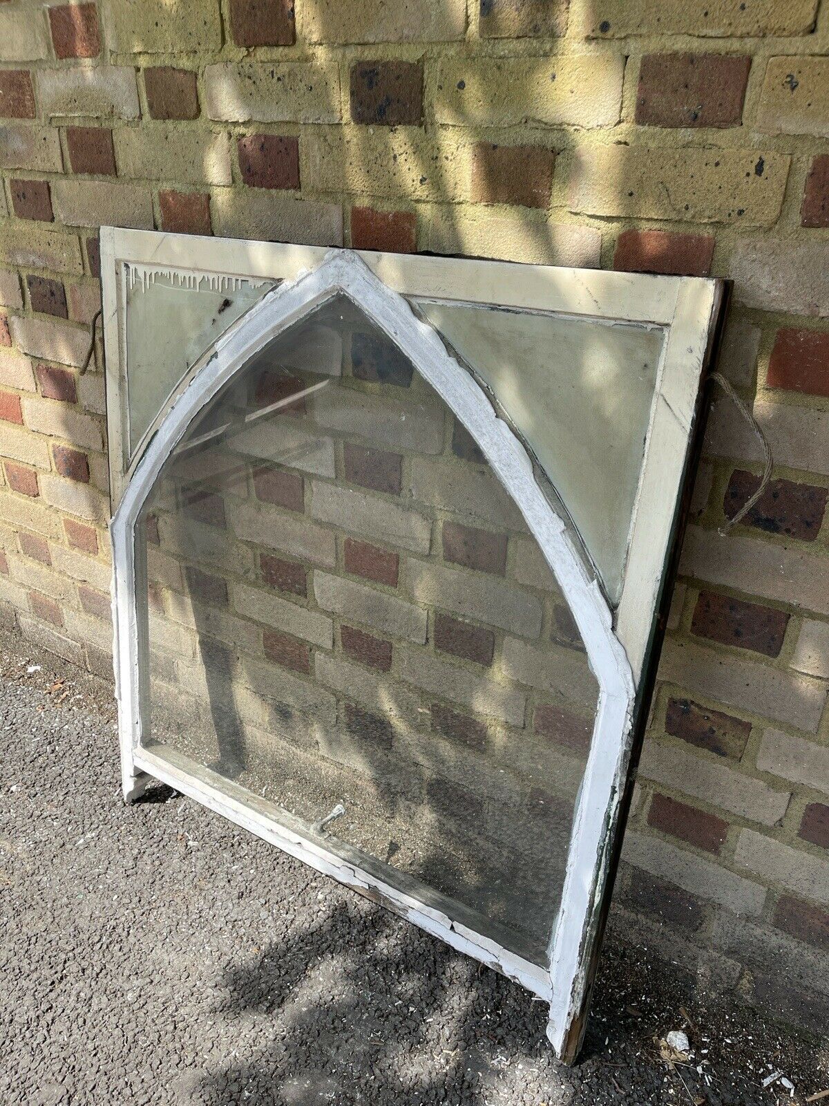 Reclaimed Old Edwardian Arch Wooden Sash Window 1015 x 915mm