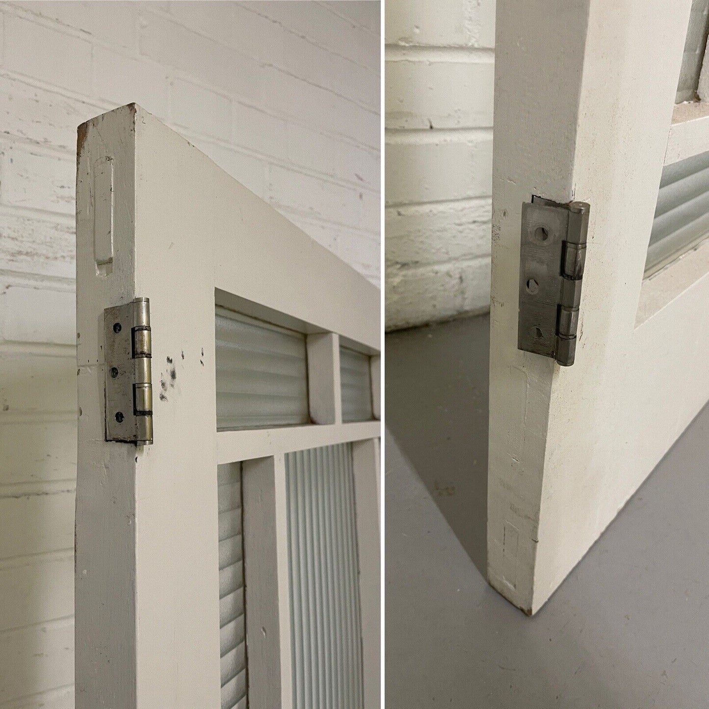 Art Deco Reeded Glass Internal Or External Door 1963 or 1950mm x 760mm