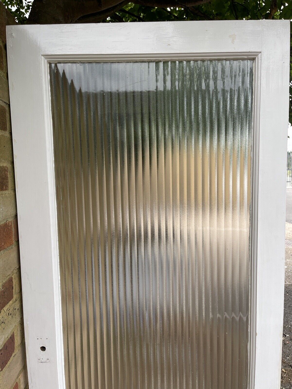 Reclaimed Reeded Glass Internal Or External Door 1960 x 775mm