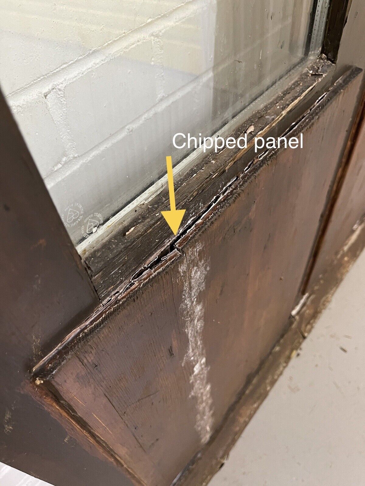 Reclaimed Old French Double Glazed Glass Wooden Double Doors 2145 x 960mm