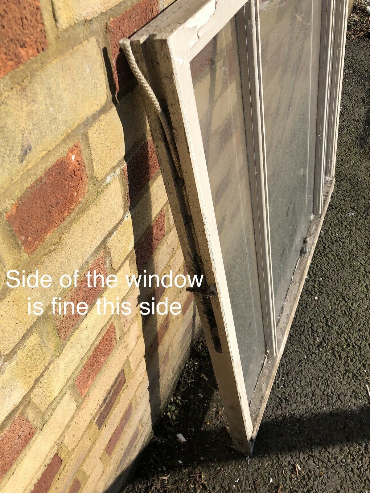 Reclaimed Old Victorian Edwardian Three Panel Wooden Panel Sash Window