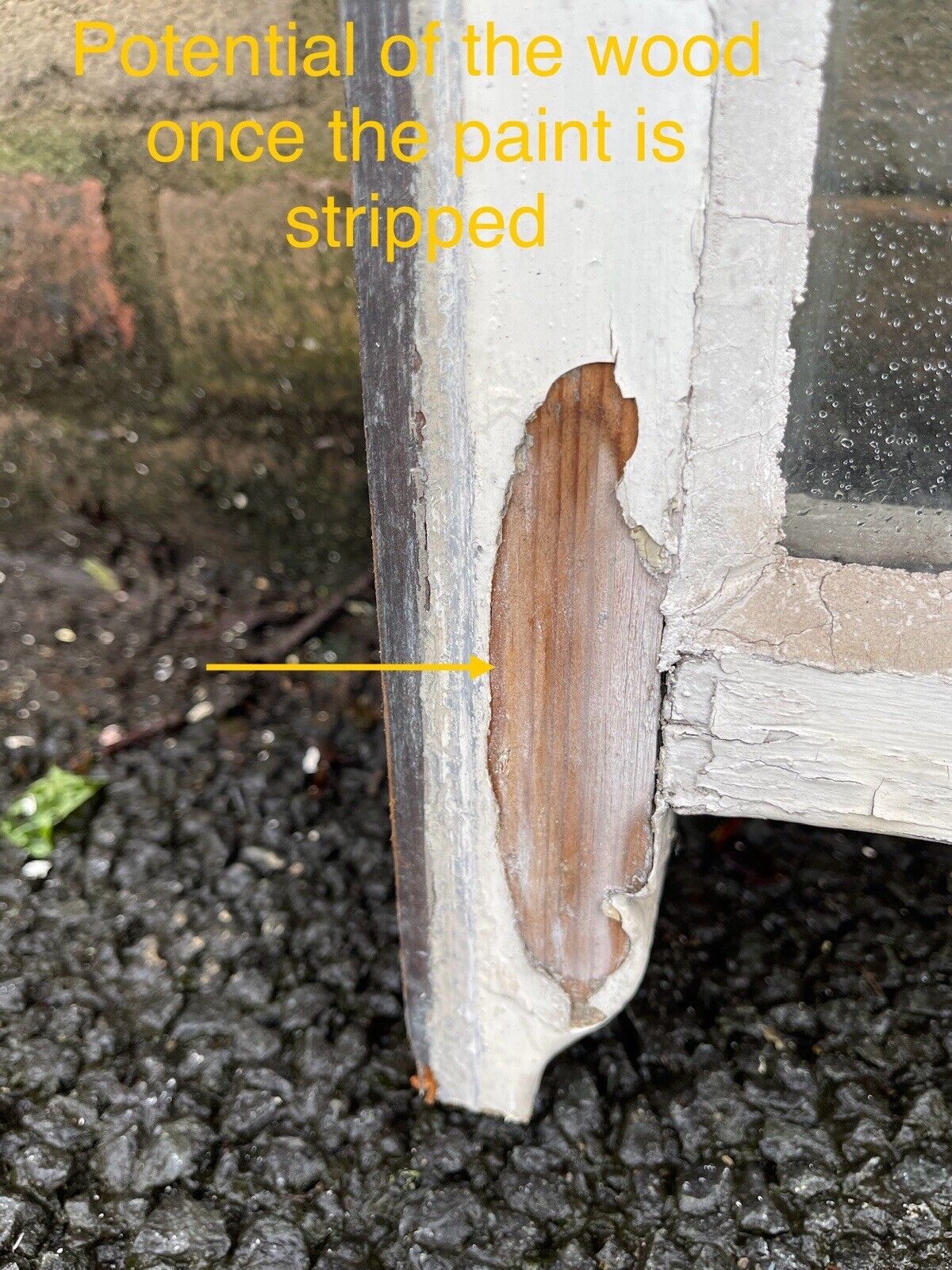 Reclaimed Old Edwardian Arch Sash Wooden Window 985 x 930mm