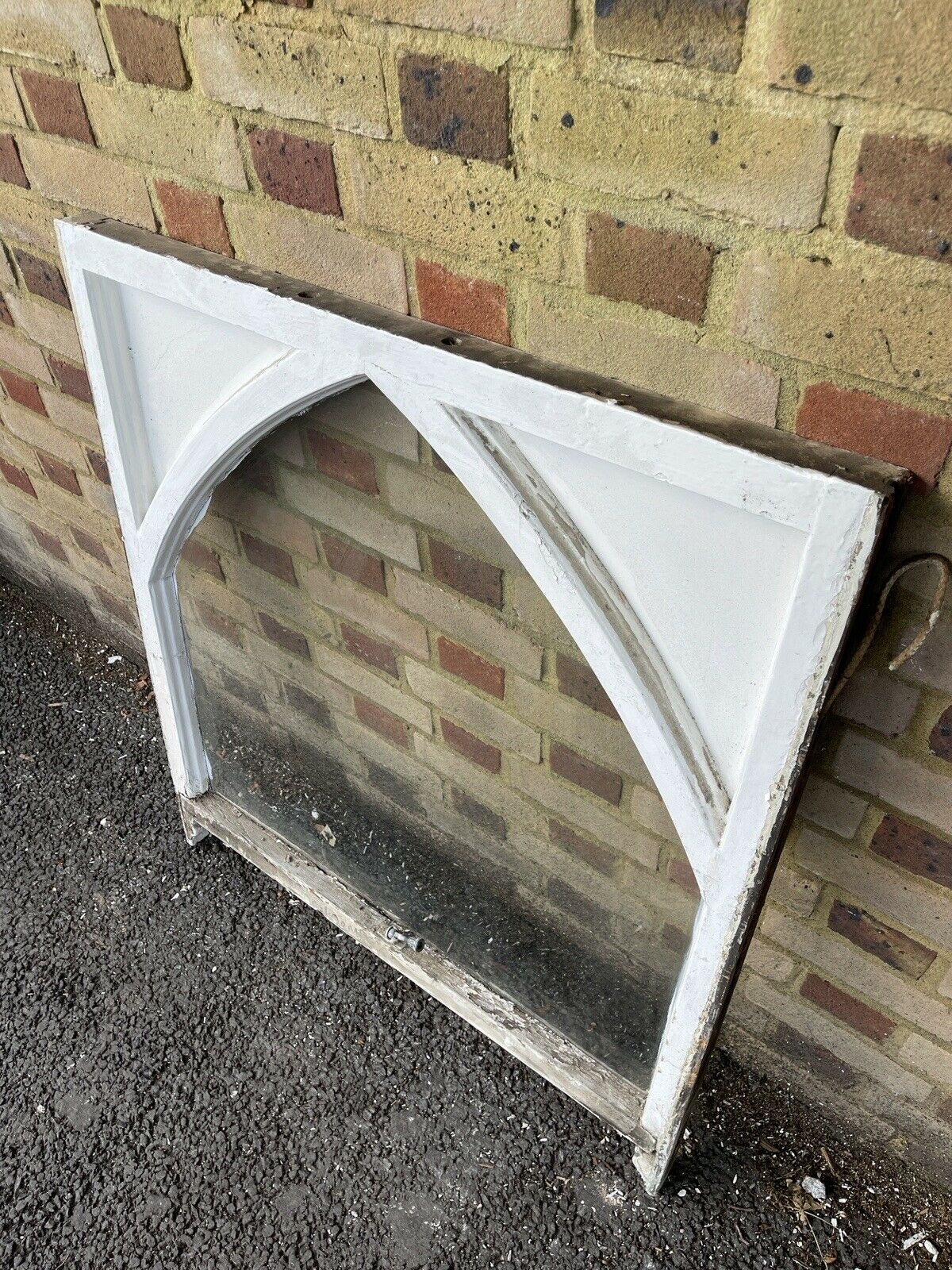 Reclaimed Old Edwardian Arch Wooden Sash Window 1015 x 915mm