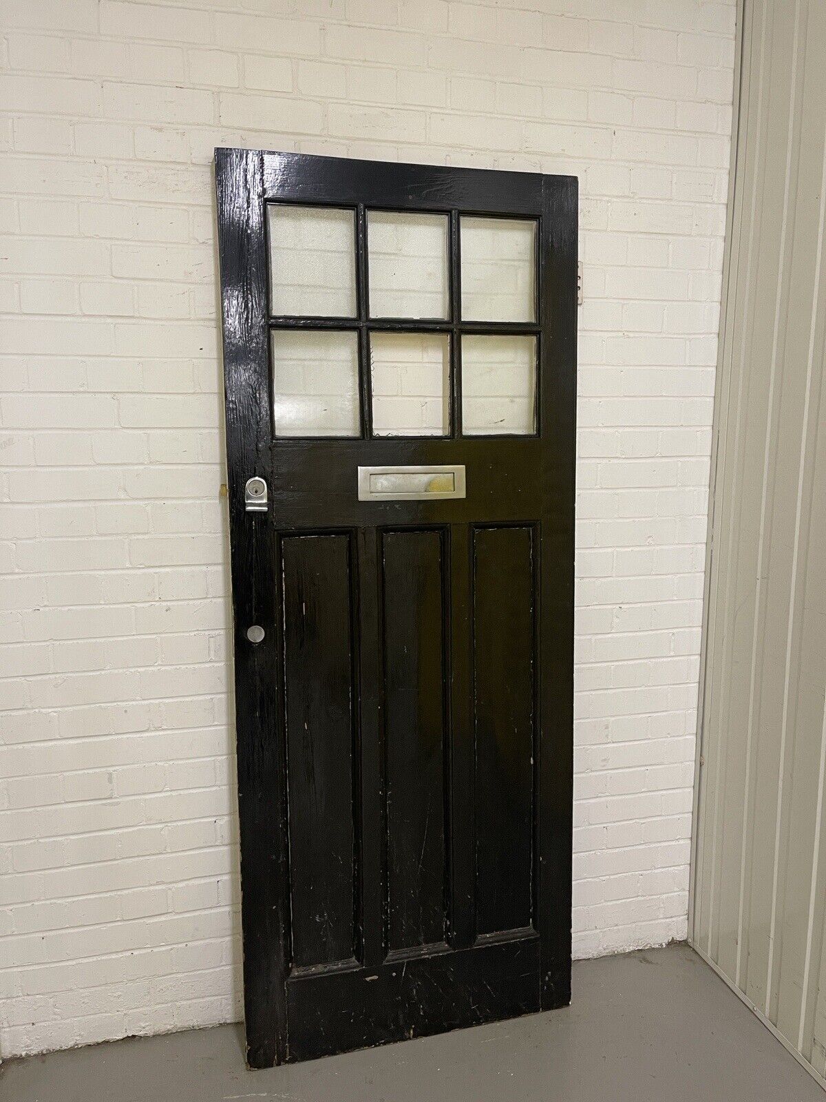 Reclaimed Victorian Wooden Panel External Front Door 2030 x 815mm