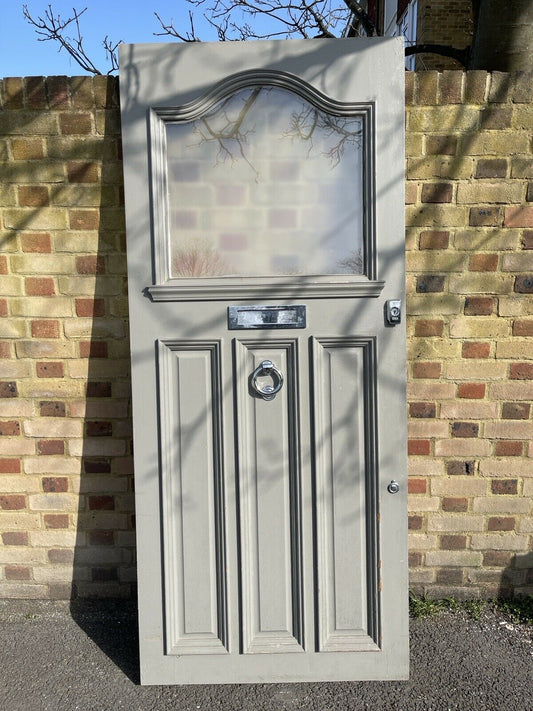 Reclaimed Victorian Edwardian Wooden External Front Door 2103 Or 2107 x 805mm