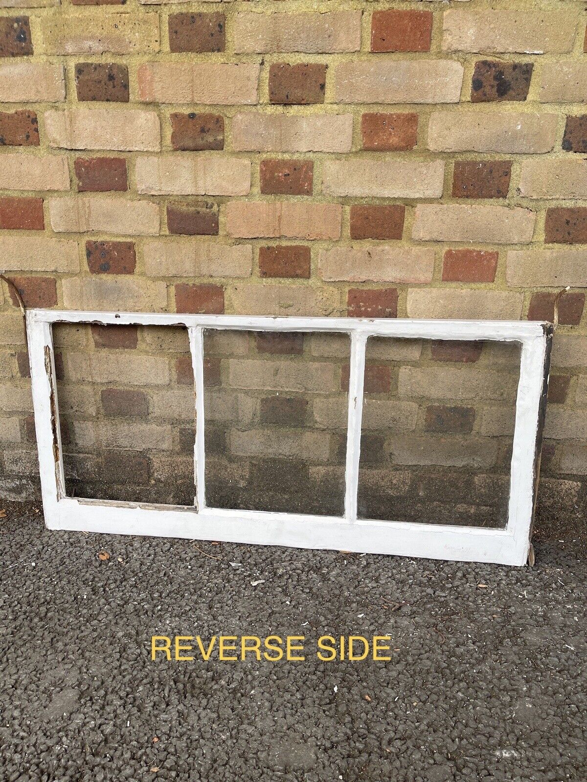 Three Reclaimed Edwardian 3 Panel Wooden Panel Sash Window 1010 x 450 1010 x 470