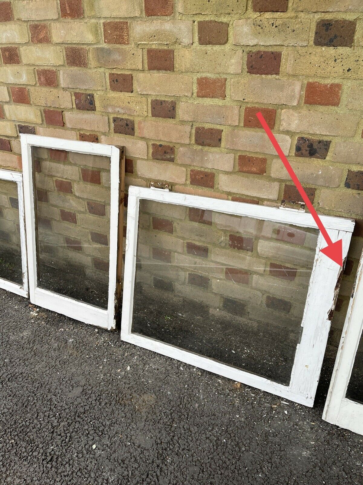 Job Lot Of Reclaimed Old Wooden Panel Windows X 6