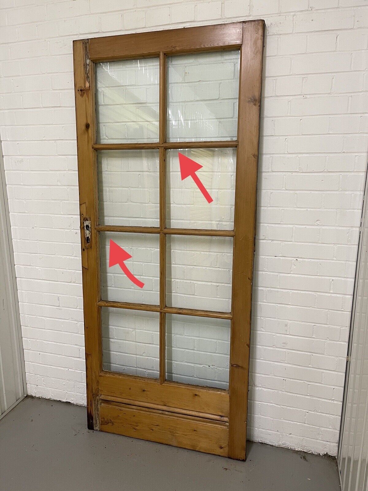 Reclaimed Georgian Wooden Panel External Side Back Door 1970x 860mm