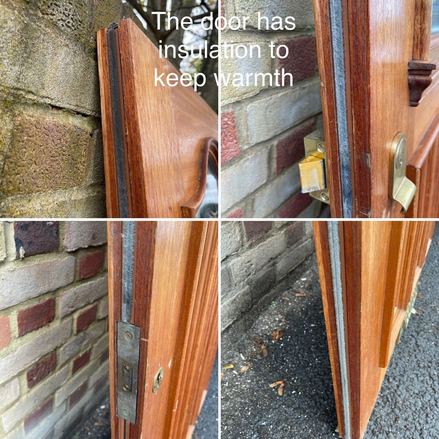Reclaimed Old Edwardian Victorian Panel Front Wooden Timber Door 1977 x 840mm