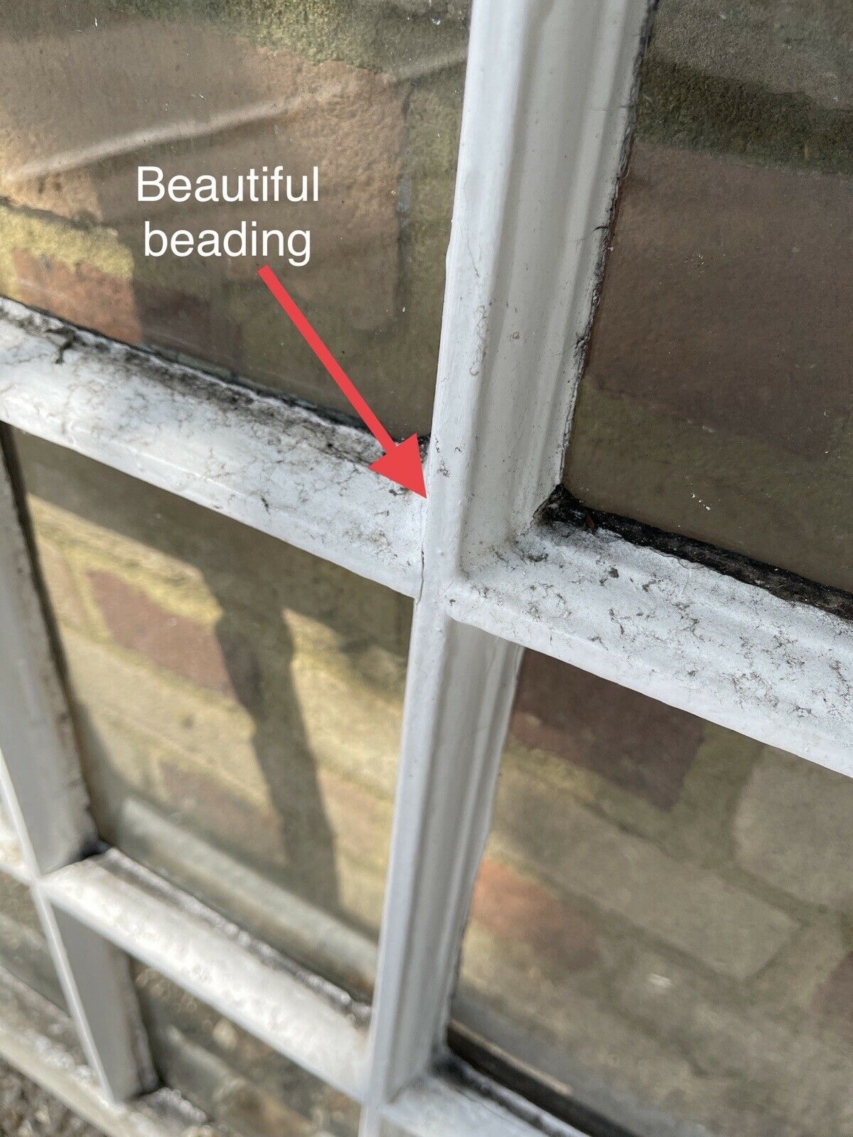 Reclaimed Old Georgian 9 Panel Wooden Window 610 x 900mm