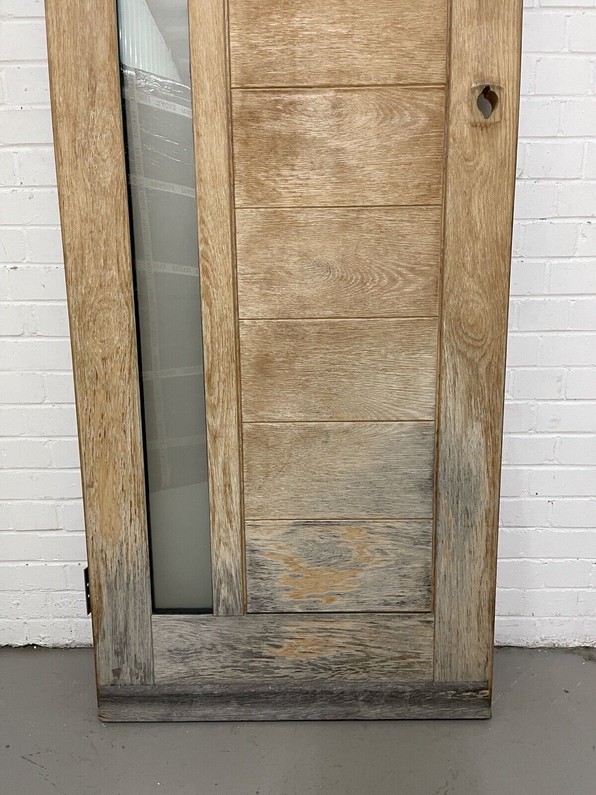 Oak Veneer Bespoke Wooden External Front Door 1965 x 840mm