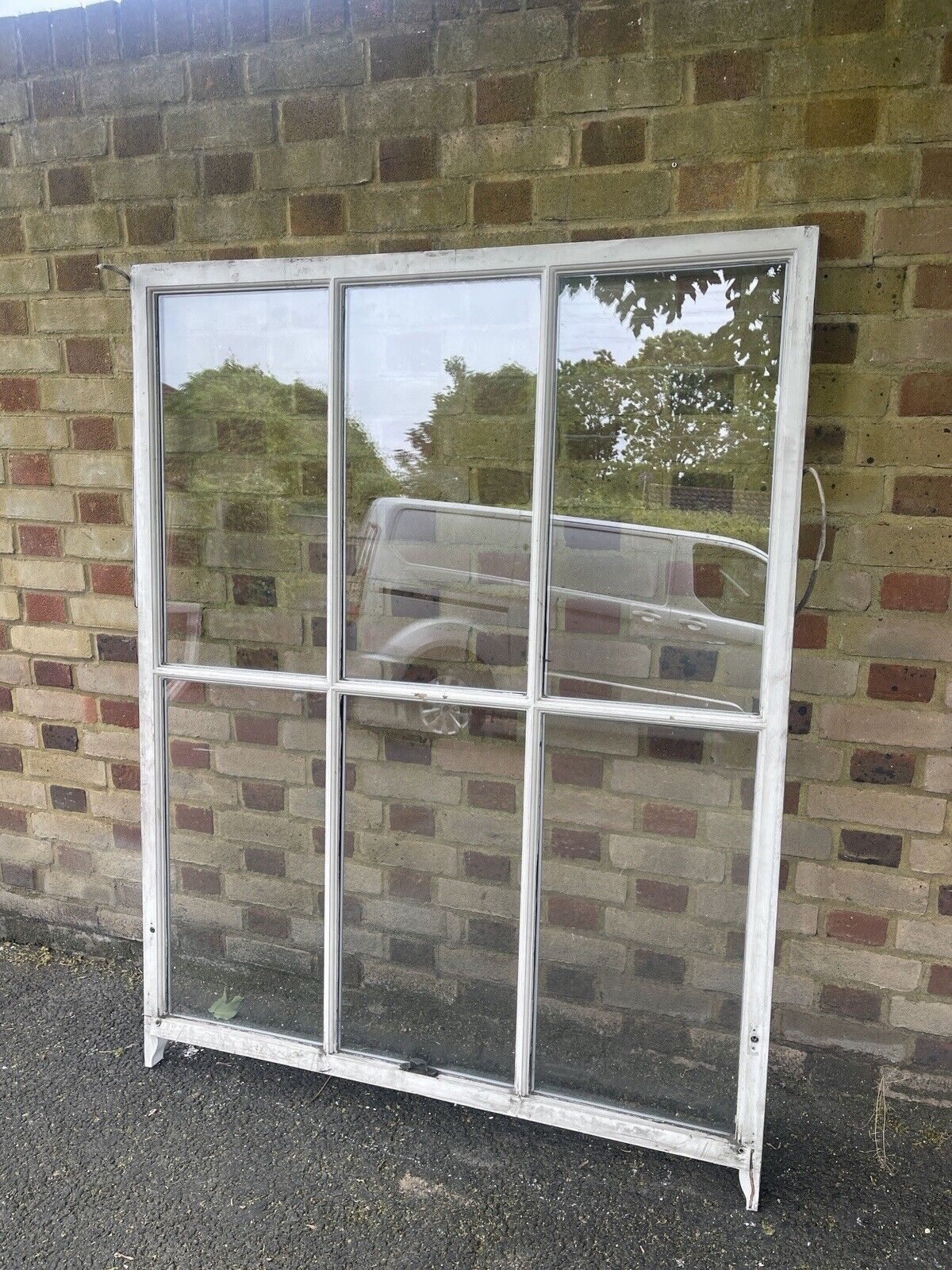 Large Reclaimed Double Glazed Georgian 6 Panel Wooden Window 1210 x 1580 or 1505mm