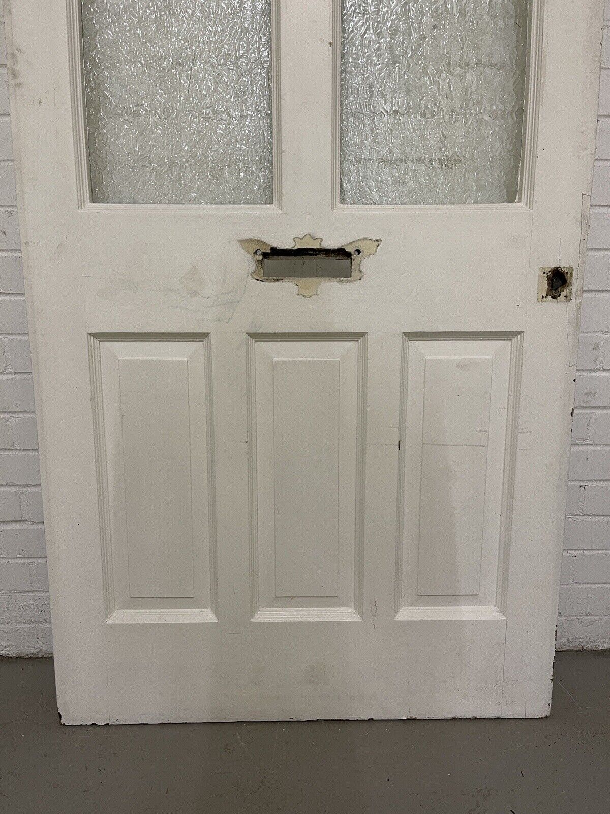 Reclaimed Victorian Edwardian Wooden Panel Front Door 2130 or 2135 x 920mm