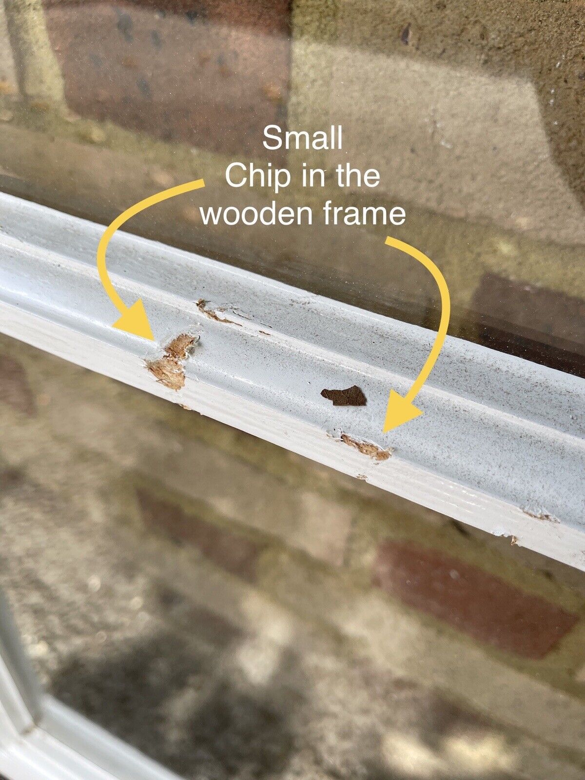 Reclaimed Old Georgian 6 Panel Wooden Window 1110mm or 1100mm x 1475mm
