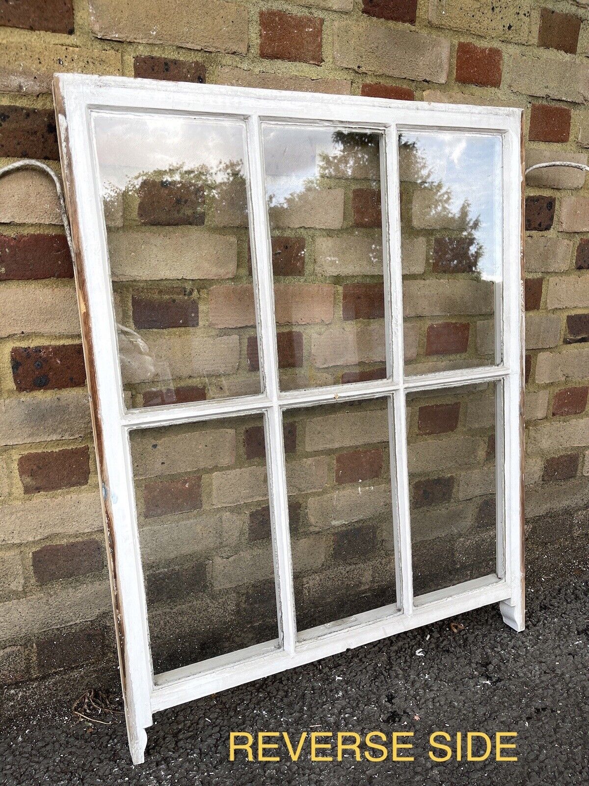 Reclaimed Old Georgian 6 Panel Wooden Window 750 x 955mm