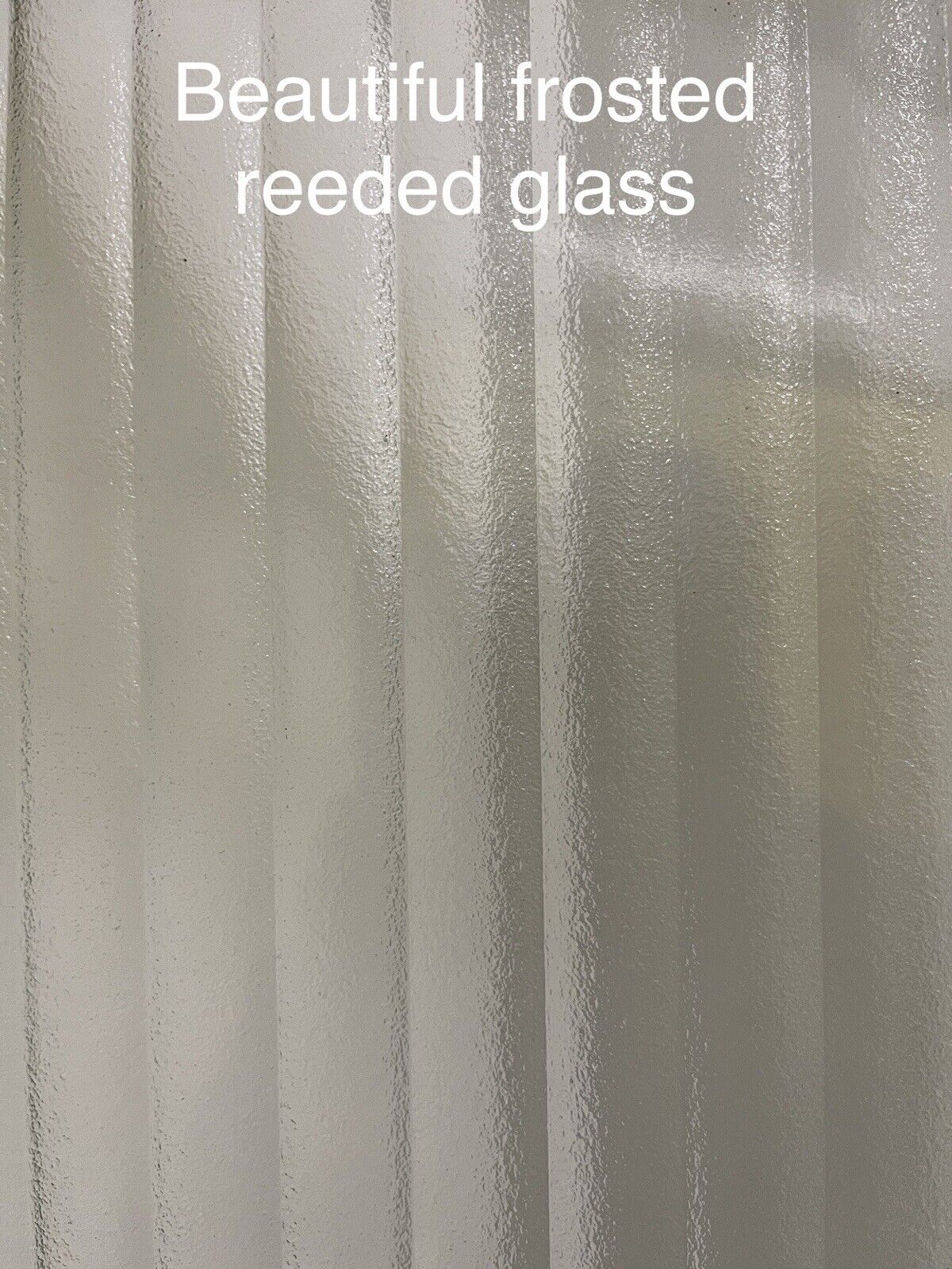 Art Deco Reeded Glass Internal Or External Door 1963 or 1950mm x 760mm