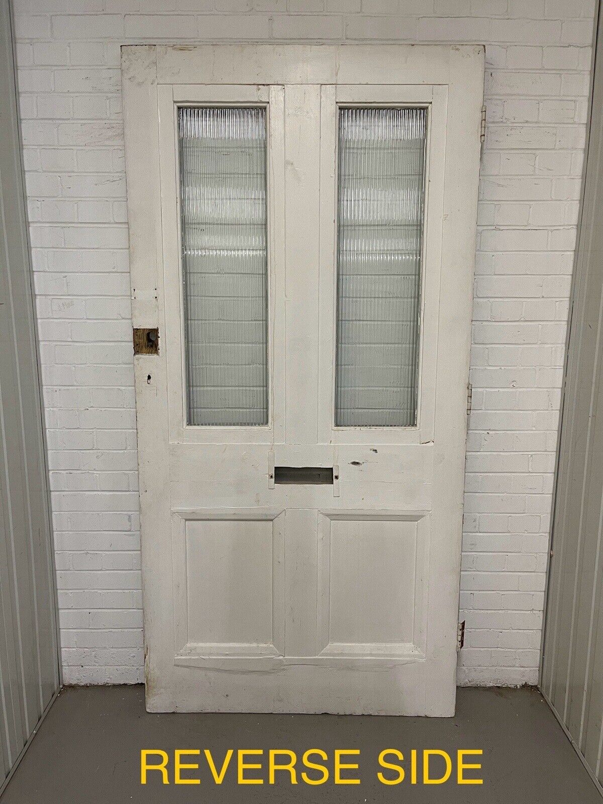 Reclaimed Old Victorian Edwardian Wooden Panel Front Door 2203 x 1095mm