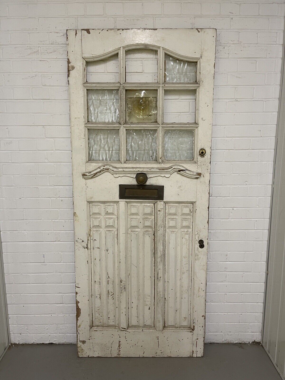 Reclaimed Old Art and Crafts Edwardian Victorian Wooden Front Door 2069 x 860mm