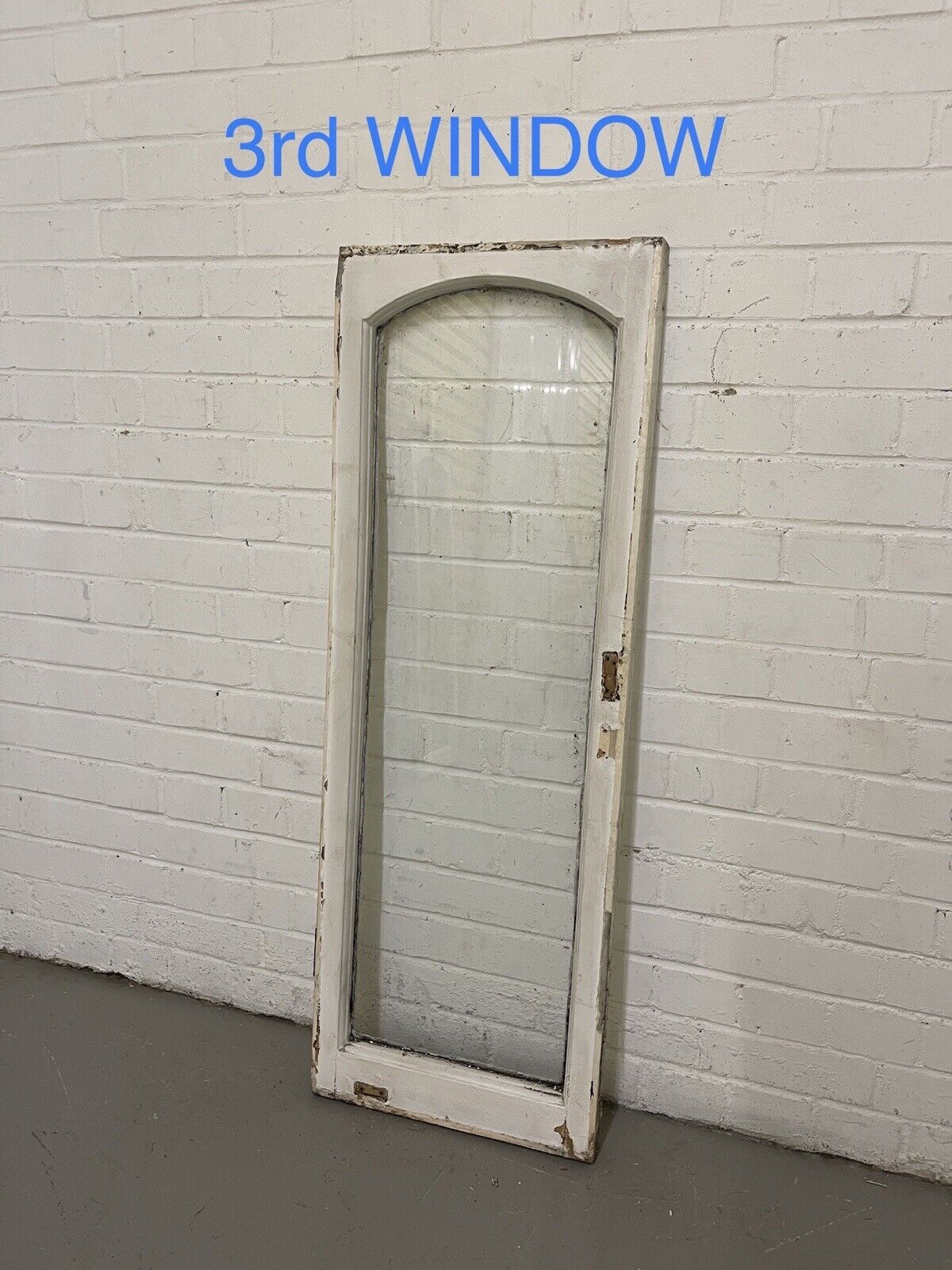 Job Lot Of 5 Reclaimed Old Edwardian Arch Wooden Windows 1160 x 413mm