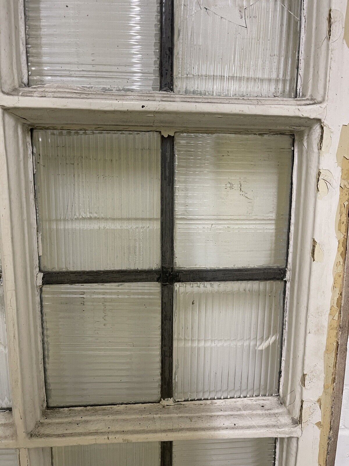 Reclaimed Leaded Light Panel Wooden Windows 1400 x 655mm