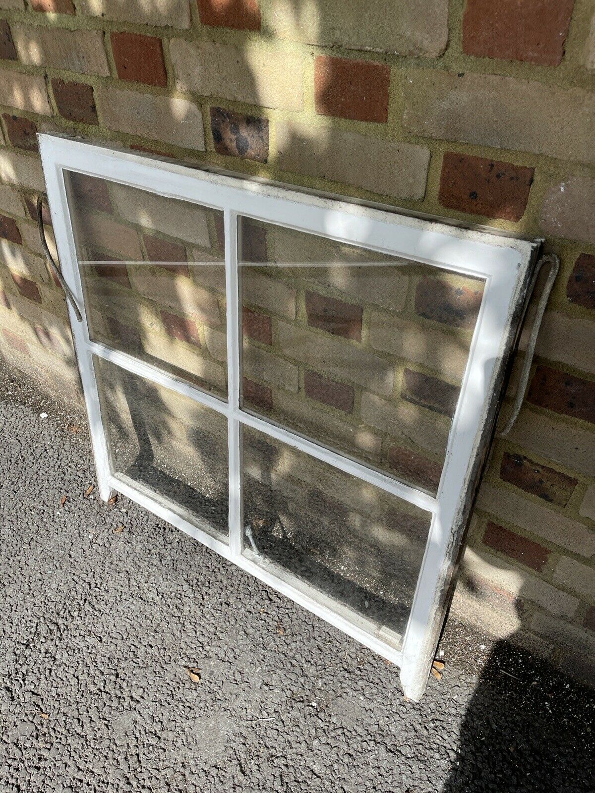 Reclaimed Old Georgian 4 Panel Wooden Window 860 x 830 mm