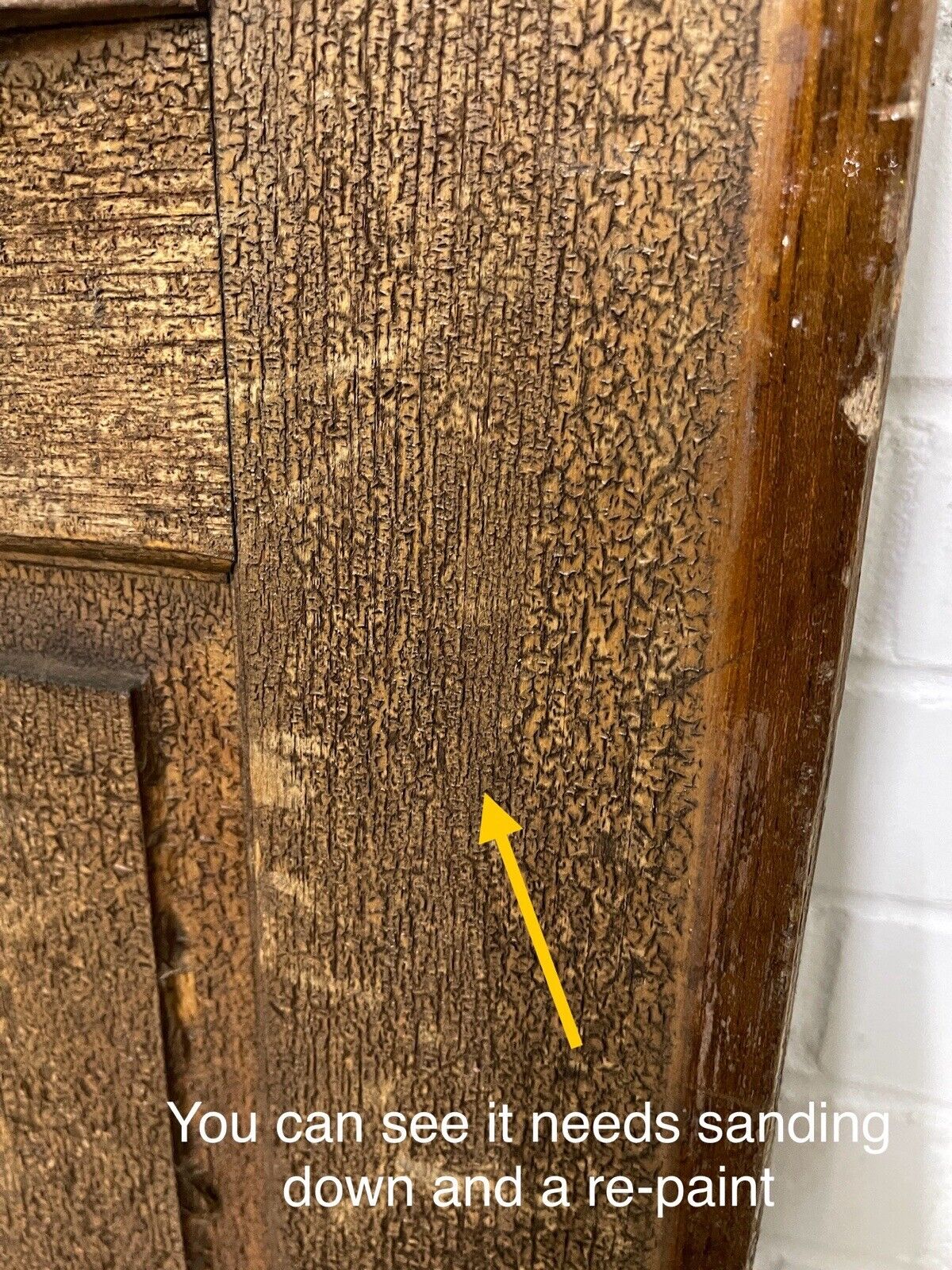 Reclaimed Bow Wooden Panel Front Door 1980 x 833mm