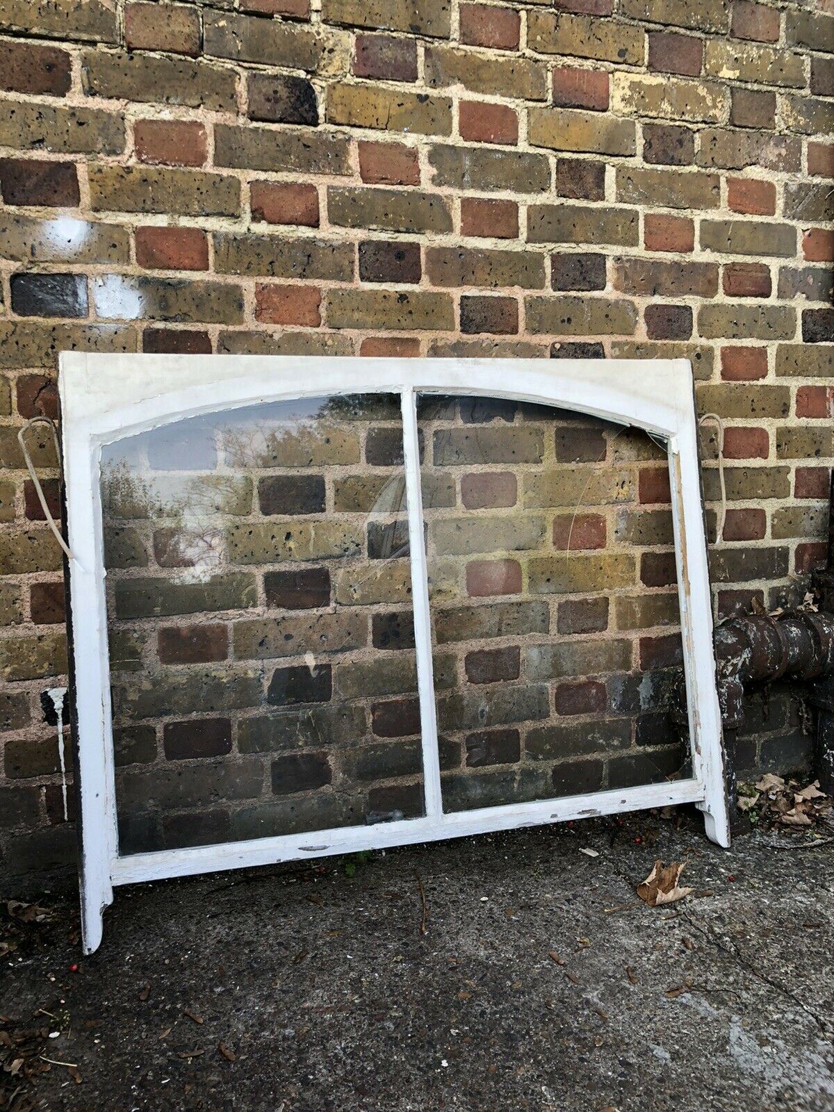 Reclaimed Old Victorian Edwardian Arch Panel Wooden Sash Window