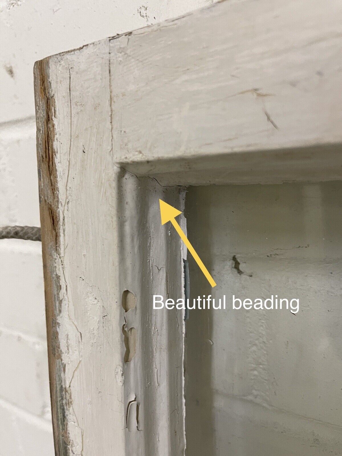Reclaimed Old Georgian 4 Panel Wooden Window 865 x 798mm