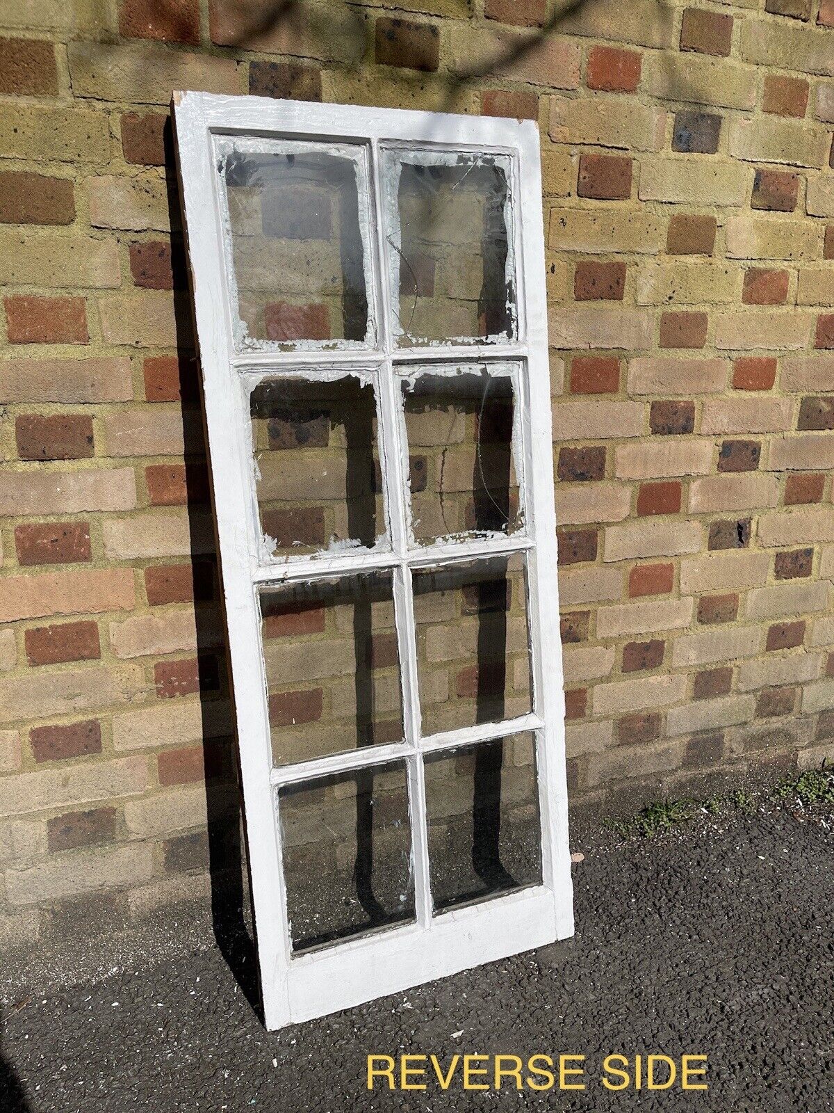 Reclaimed Old Georgian 8 Panel Wooden Window 1310 x 535mm