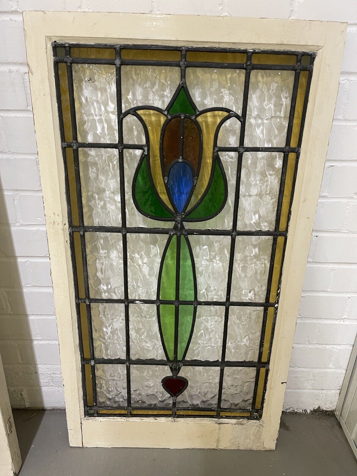 Reclaimed Victorian Edwardian Wooden External Front Door Side Panel 2075 x 860mm