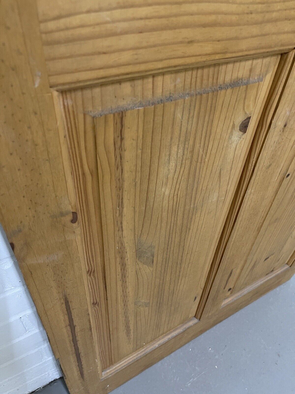 Modern Pine Glass Panel Internal 4 panel Door 2005 x 790mm