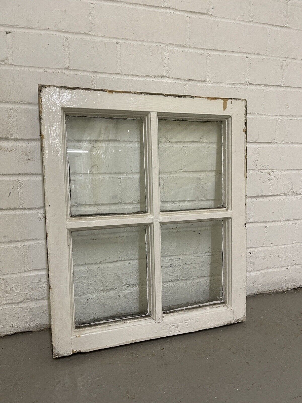 Reclaimed Old Georgian 4 Panel Wooden Window 495 x 585mm