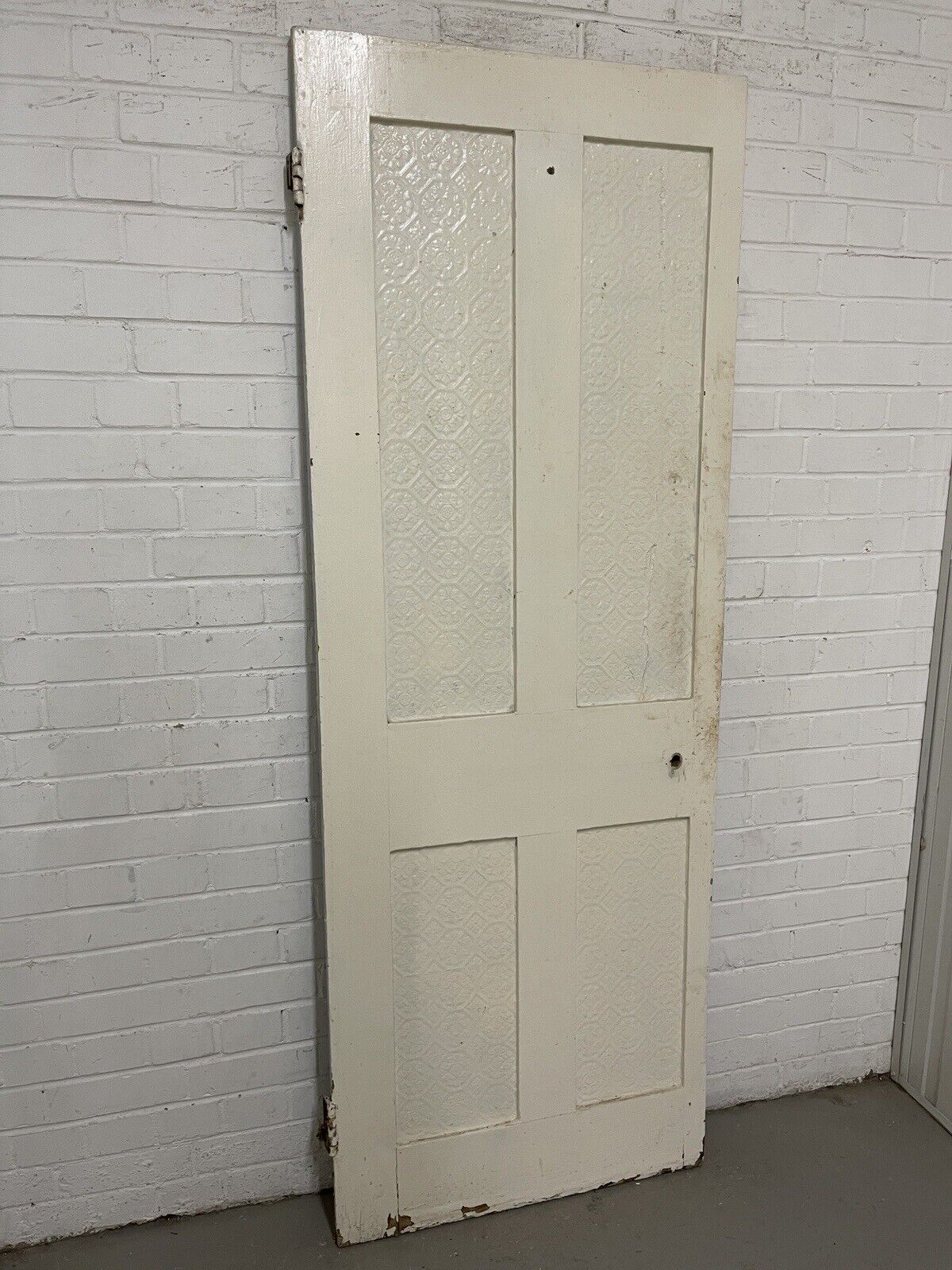 Rare Reclaimed Victorian Pine Internal 4 panel Door 1930 x 710mm Or 705mm