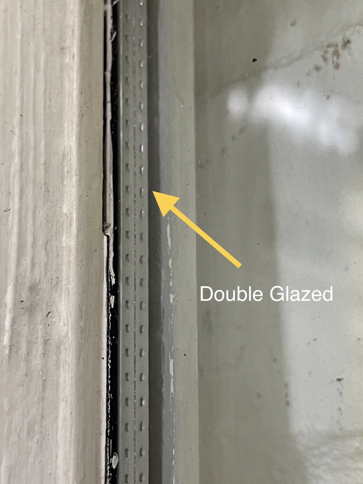 Reclaimed Old Double Glazed Glass Wooden Door Side Back Door 1963 x 758mm