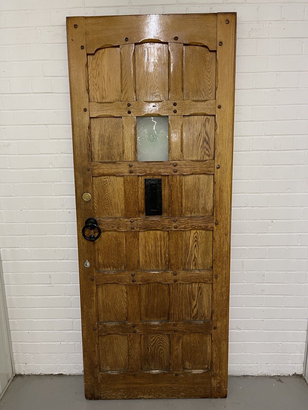 Reclaimed Oak Wooden Studded Front Door 2030 x 810mm
