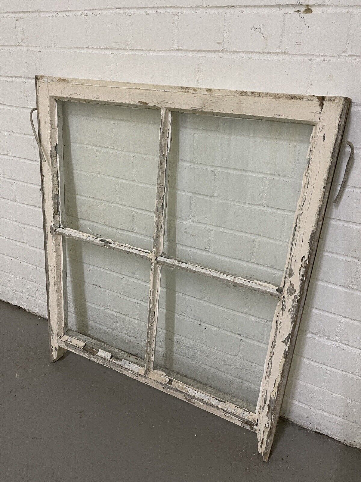Reclaimed Old Georgian 4 Panel Wooden Window 865 x 725mm