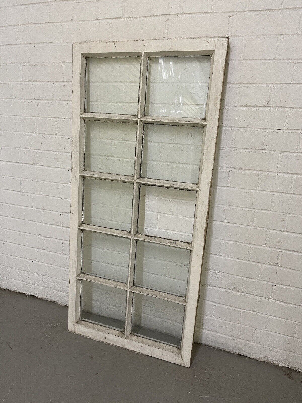Modern Georgian 10 Panel Wooden Window 605 x 1295mm