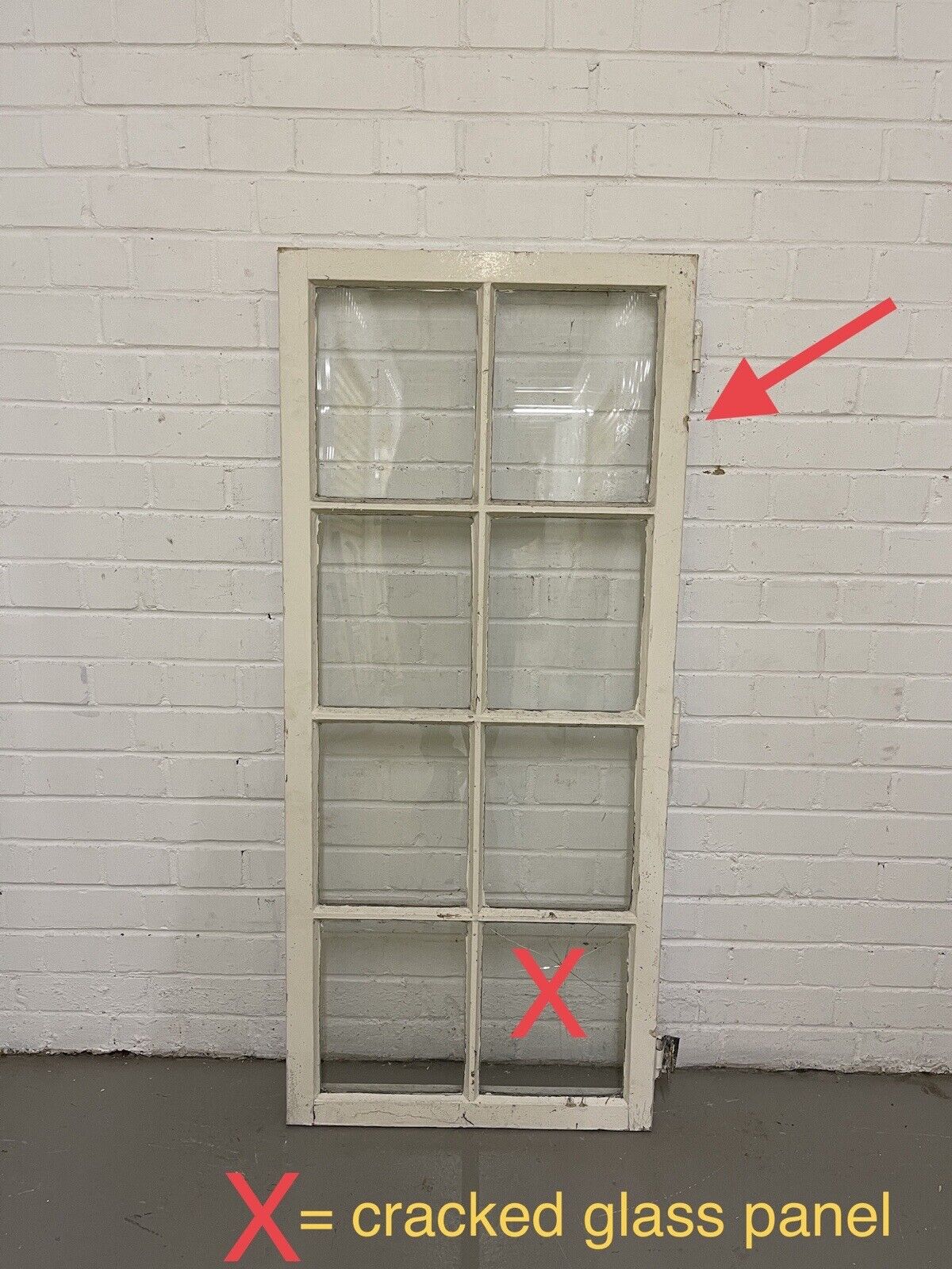 Modern Georgian 8 Panel Wooden Window 565 x 1290mm