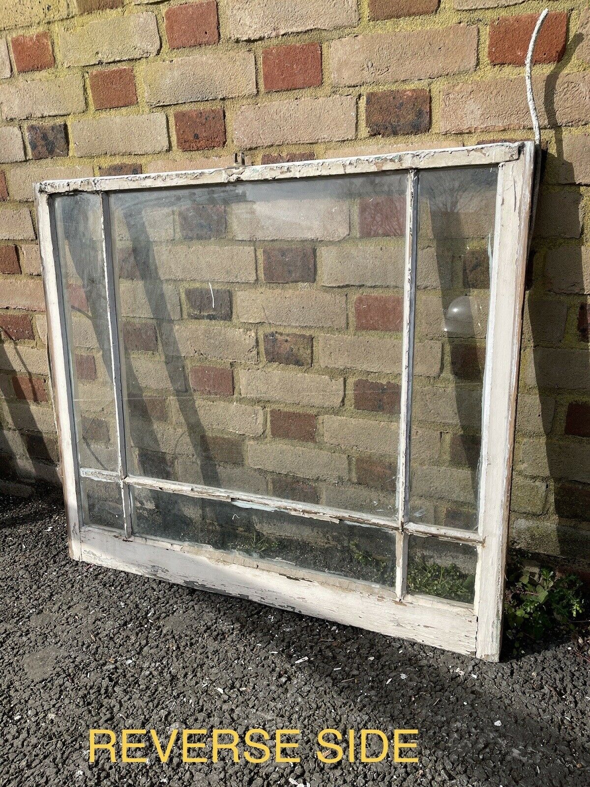 Reclaimed Old Edwardian 6 Panel Wooden Panel Sash Window