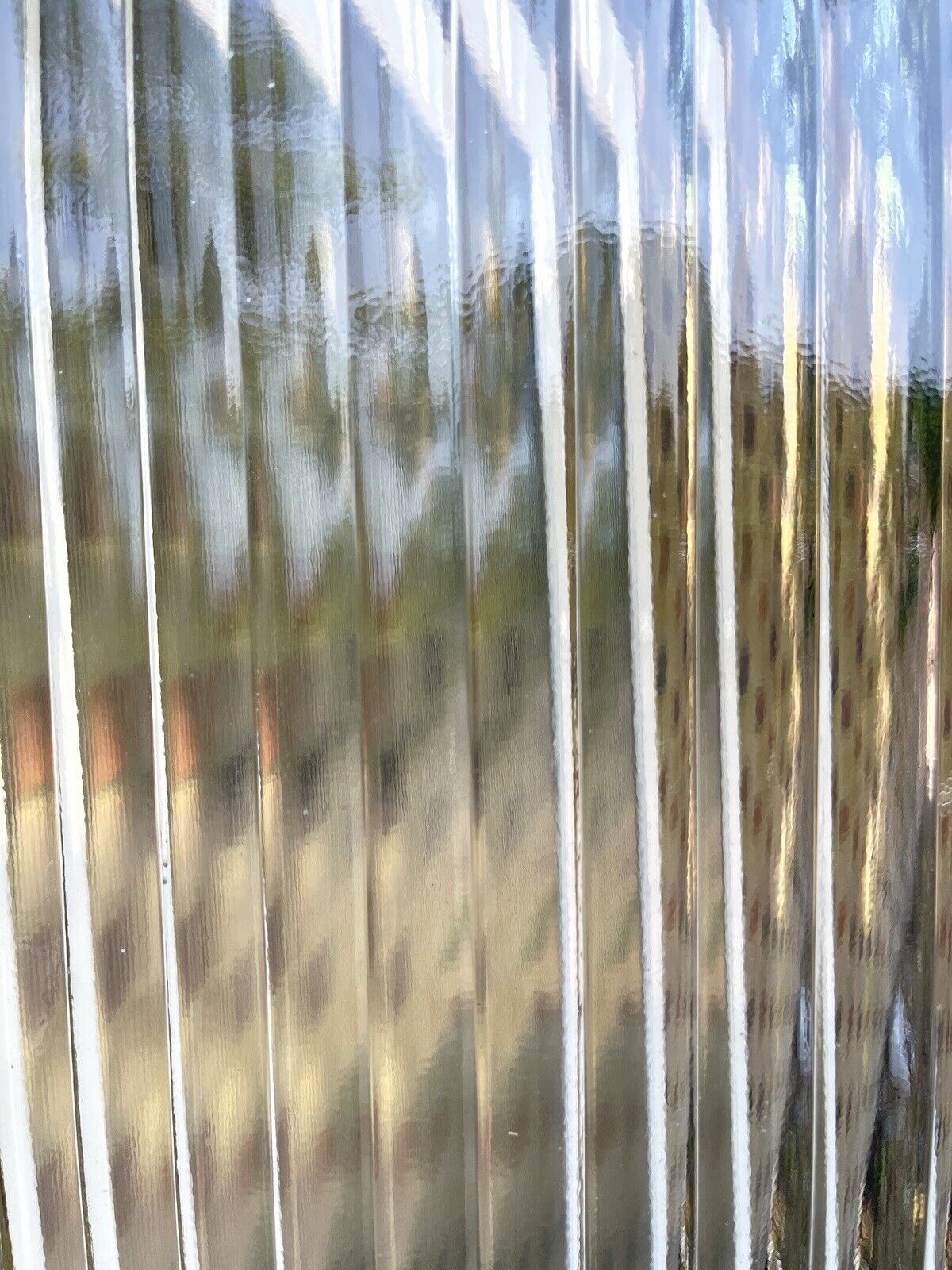 Reclaimed Reeded Glass Internal Or External French Doors 1950 x 1505mm