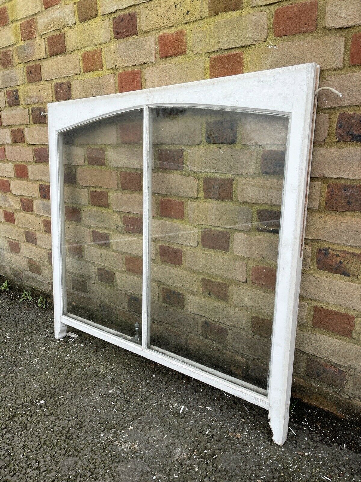 Reclaimed Old Victorian Edwardian Arch Panel Wooden Sash Window